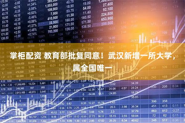 掌柜配资 教育部批复同意！武汉新增一所大学，属全国唯一